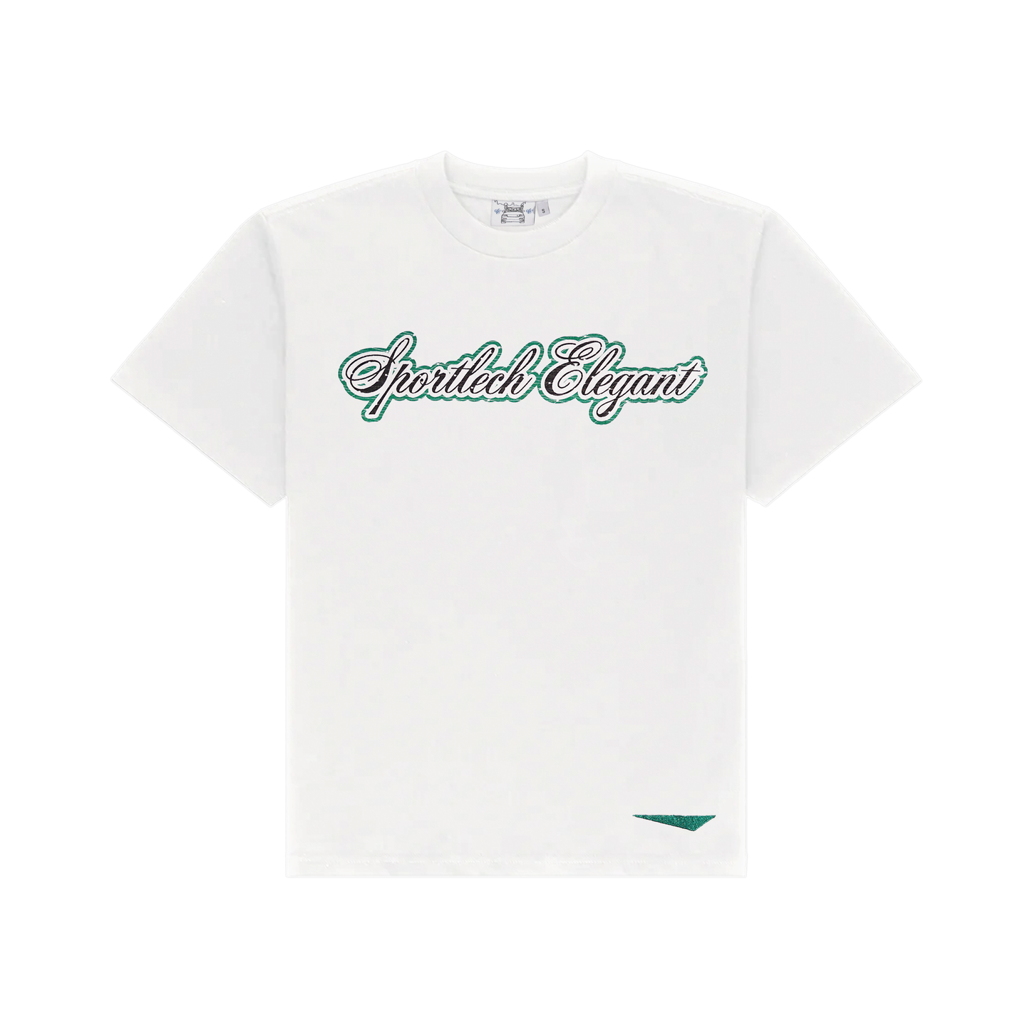 SE WHITE TSHIRT GREEN LOGO
