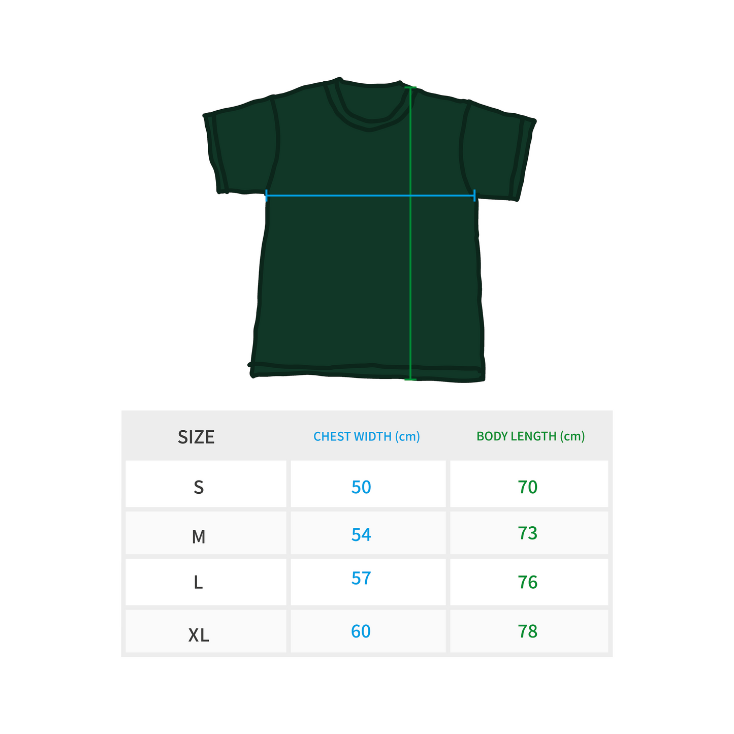 SE DARKGREEN T-SHIRT