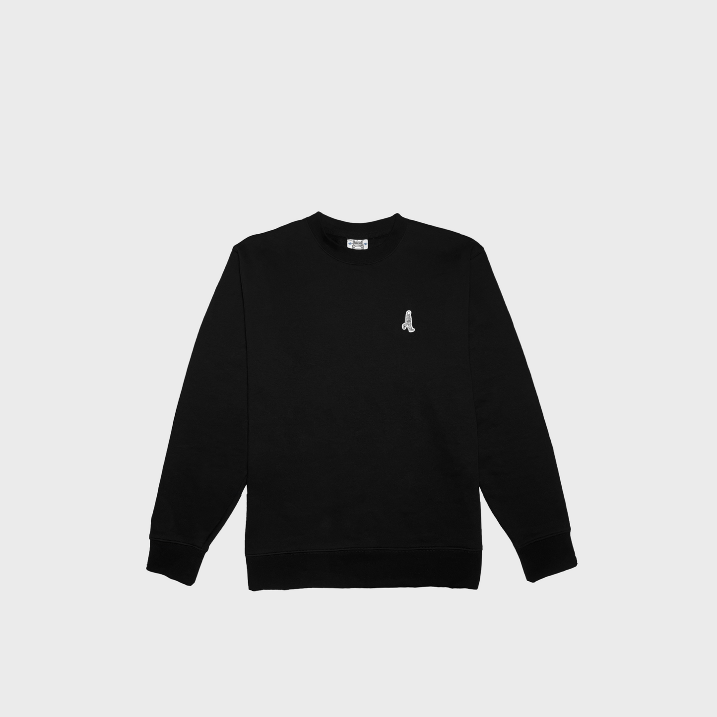 SE BLACK BASIC CREWNECK