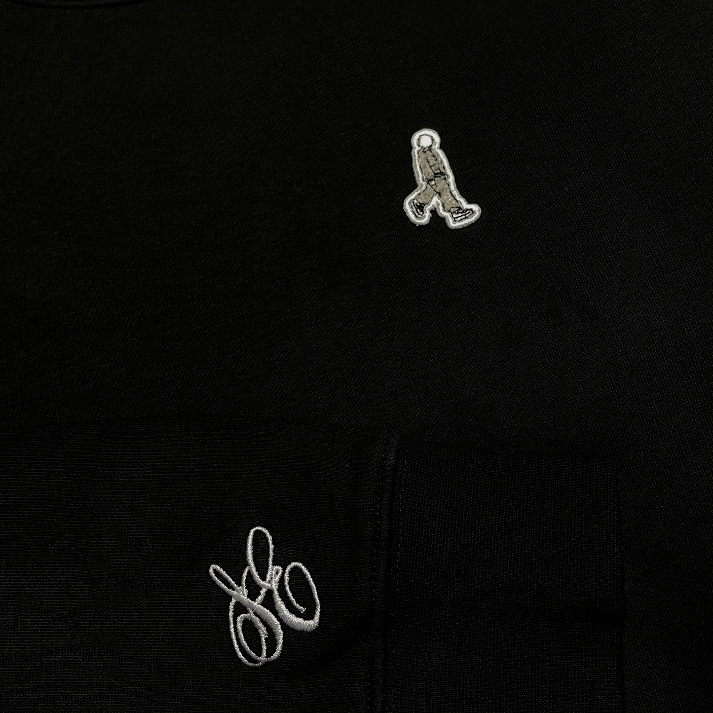 SE BLACK BASIC CREWNECK